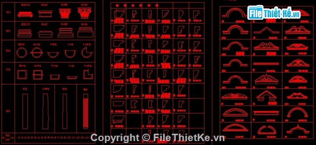 bản vẽ chi tiết hoa văn phù điêu đẹp,bản vẽ hoa văn phù điêu,bản vẽ cad hoa văn phù điêu