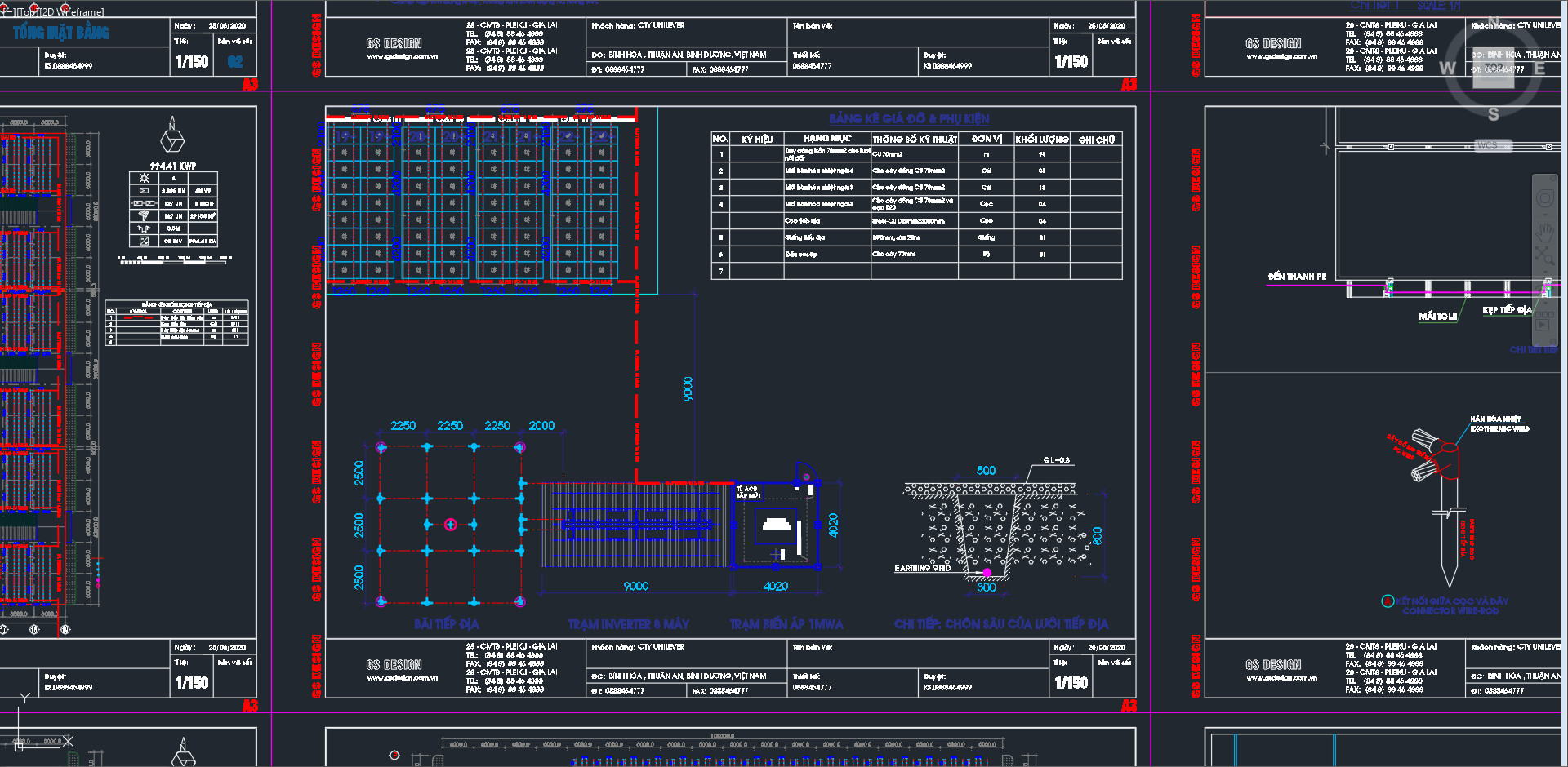 bản vẽ điện áp mái 1MWp,hệ thống điện áp mái 1MWp,1mwp solar,điện áp mái 1MW,bản vẽ nhà máy điện mặt trời