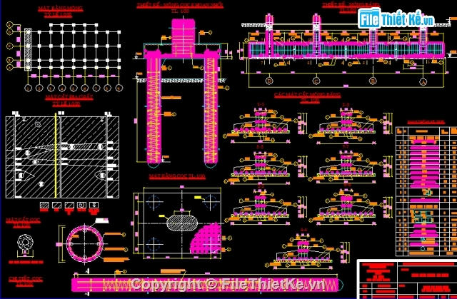 cọc khoan nhồi,đồ án cọc nhồi,bản vẽ cọc khoan nhồi