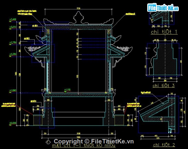 Bản vẽ,Bản vẽ chi tiết,chi tiết cổ,miếu mạo,nhà thờ
