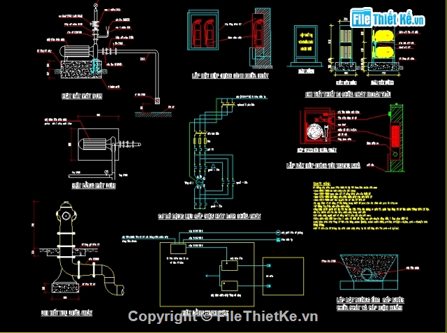 Bản vẽ chi tiết PCCC nhà xưởng
