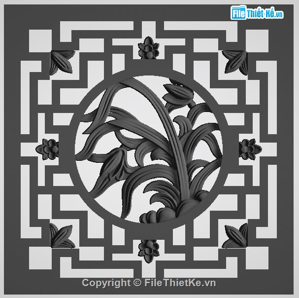 Phòng thờ,CNC tứ quý,file cad phòng thờ,file CNC phòng thờ,vách ngăn cnc đẹp,hoa văn tứ quý