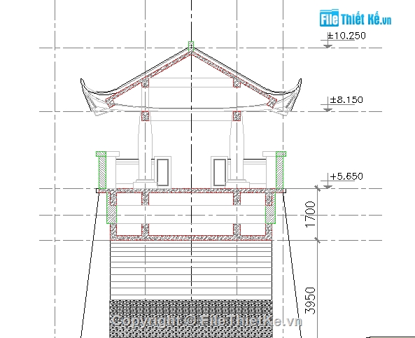 Bản vẽ,chùa,cấu tạo,bái đính,tâm linh,sửa chữa