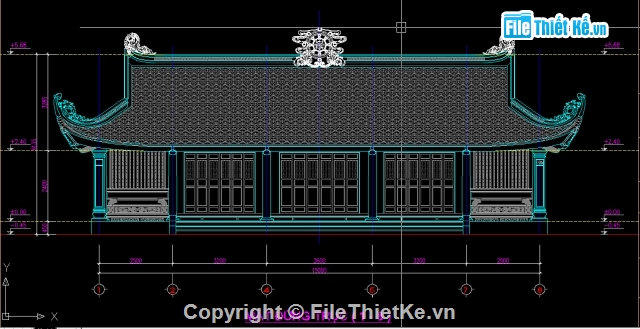 Bản vẽ chùa,thiết kế chùa miếu,Bản vẽ chùa  bung,Bản vẽ chùa + dự toán