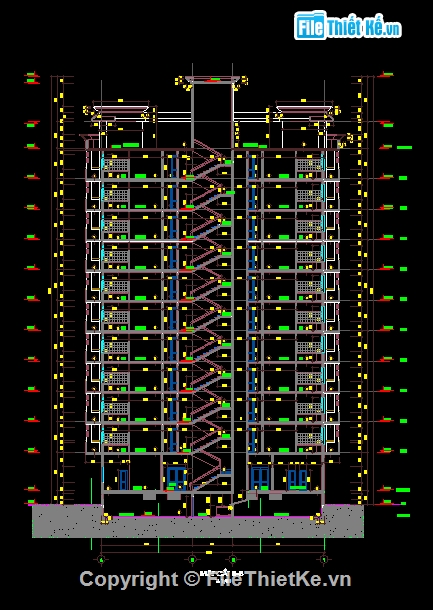 bản vẽ chung cư,bản vẽ autocad chung cư 12 tầng,kết cấu chung cư 12 tầng,đồ án chung cư 12 tầng,hạng mục kiến trúc chung cư