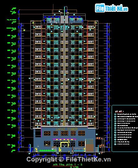 bản vẽ 15 tầng,PCCC,Chung cư 15 tầng,bản vẽ chung cư đầy đủ