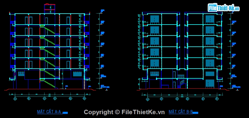 chung cư 7 tầng,chung cư 7 tầng file cad,cad chung cư 7 tầng