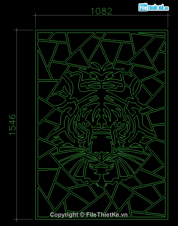Tranh mặt hổ CNC file cad,Mẫu tranh mặt hổ cnc,File cad tranh mặt hổ cnc,Autocad tranh mặt hổ cnc,Tranh mặt hổ cnc đẹp
