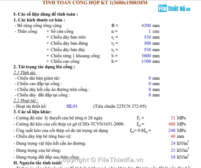 Cống hộp 2.6x6.9m,Thiết kế Cống hộp 2.6m,cống thủy lợi,cống thoát nước,thi công cống hôp