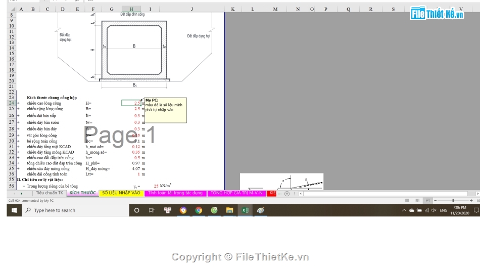 file excell tính cống hộp theo 11823-2017,kiểm toán cống hộp theo tc 11823-2017,tính toán cống hộp theo 11823-2017,cống hộp 2.5m x2.5m,file excell tính cống hộp,tính cống theo tiêu chuẩn 11823-2017