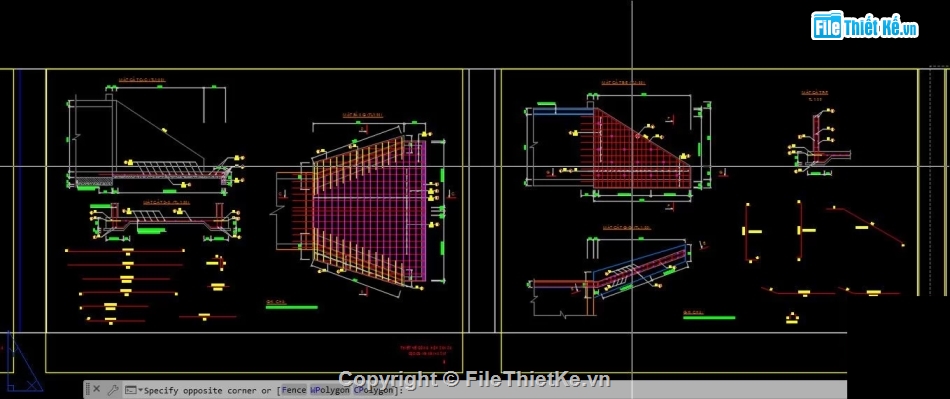 Bản vẽ cống hộp,cống hộp 3x3m,Bản vẽ cad cống hộp