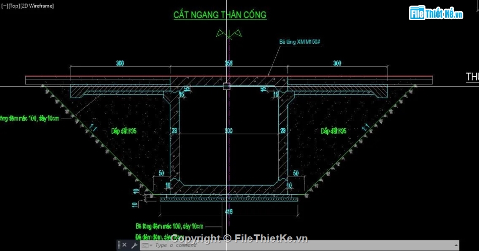 Bản vẽ cống hộp,Bản vẽ cống hộp + khối lượng,Bản vẽ cống + khối lượng