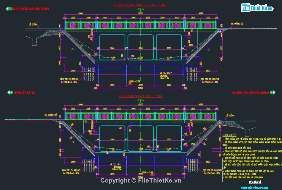 Bản vẽ cống hộp,cống hộp,Bản vẽ cad cống hộp