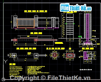 cổng sắt và tường rào,mẫu cổng và tường rào,cổng sắt và tường rào chi tiết,bản vẽ mẫu cổng,bản vẽ tường rào