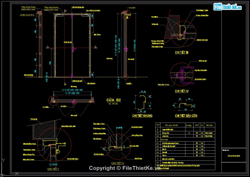 file cad cửa chống cháy,Bản vẽ cửa chống cháy,chi tiết cửa chống cháy