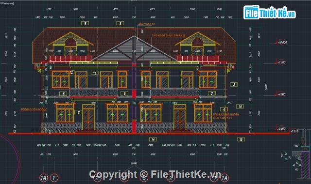 Bản vẽ biệt thự 16x13.8m,bản vẽ biệt thự,cụm lô biệt thự,biệt thự song lập,thiết kế biệt thự