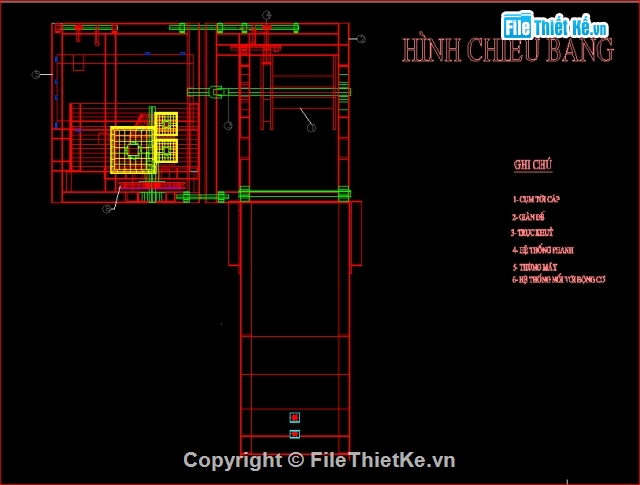 Bản vẽ máy đào,hệ thống cấp nước,cấp thoát nước,Cụm tời máy nạo vét