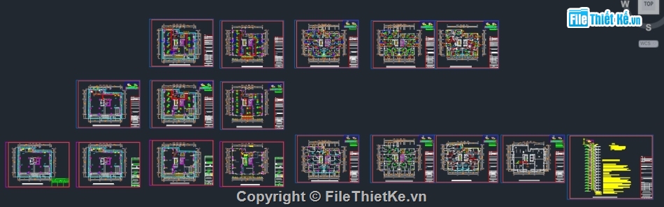 Bản vẽ,bản vẽ 15 tầng,Chung cư 15 tầng,Bản vẽ tầng hầm,nhà cao tầng,cao ốc