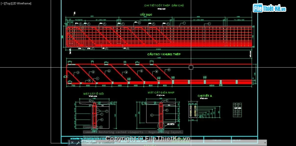 Bản vẽ dầm,Bản vẽ dầm T,dầm 21m