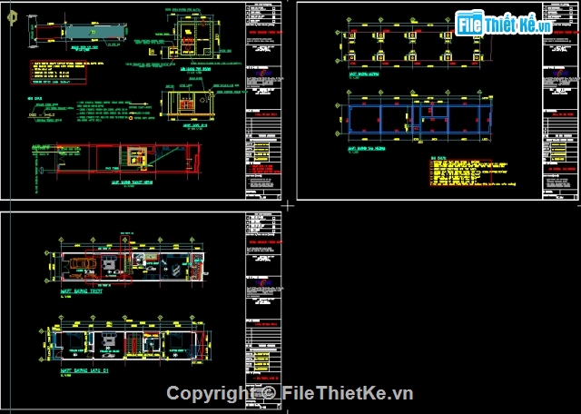 Bản vẽ kiến trúc nhà phố,kiến trúc nhà phố kích thước 4x20 m,full kiến trúc nhà phố