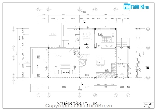 bản vẽ biệt thự,biệt thự phố 2 tầng,thiết kế biệt thự 2 tầng