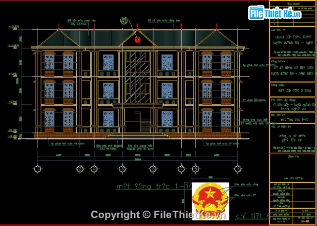 trụ sở UBND 3 tầng,trụ sở 3 tầng,ubnd xã,ubnd xã tiến thuỷ