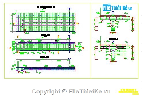 Bản vẽ dầm T,các loại dầm,Bản vẽ điển hình,Thiết kế cầu dầm T,File cad cầu dầu T