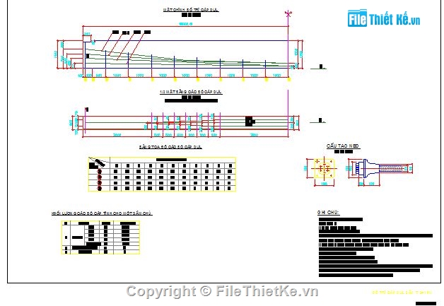 Bản vẽ dầm T,các loại dầm,Bản vẽ điển hình,Thiết kế cầu dầm T,File cad cầu dầu T