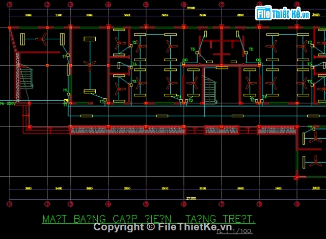 bản vẽ điện,bản vẽ nước,bản vẽ trường mẫu giáo,điện nước trường mẫu giáo