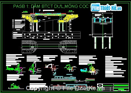 Bản vẽ dầm T,đồ án thiết kế,thiết kế cầu,Bản vẽ