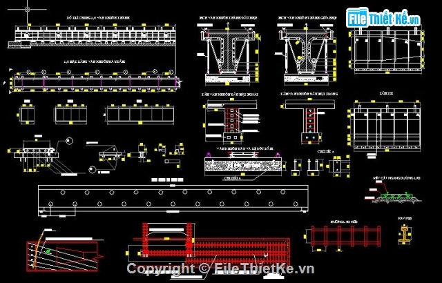 Bản vẽ dầm T,đồ án thiết kế,thiết kế cầu,Bản vẽ