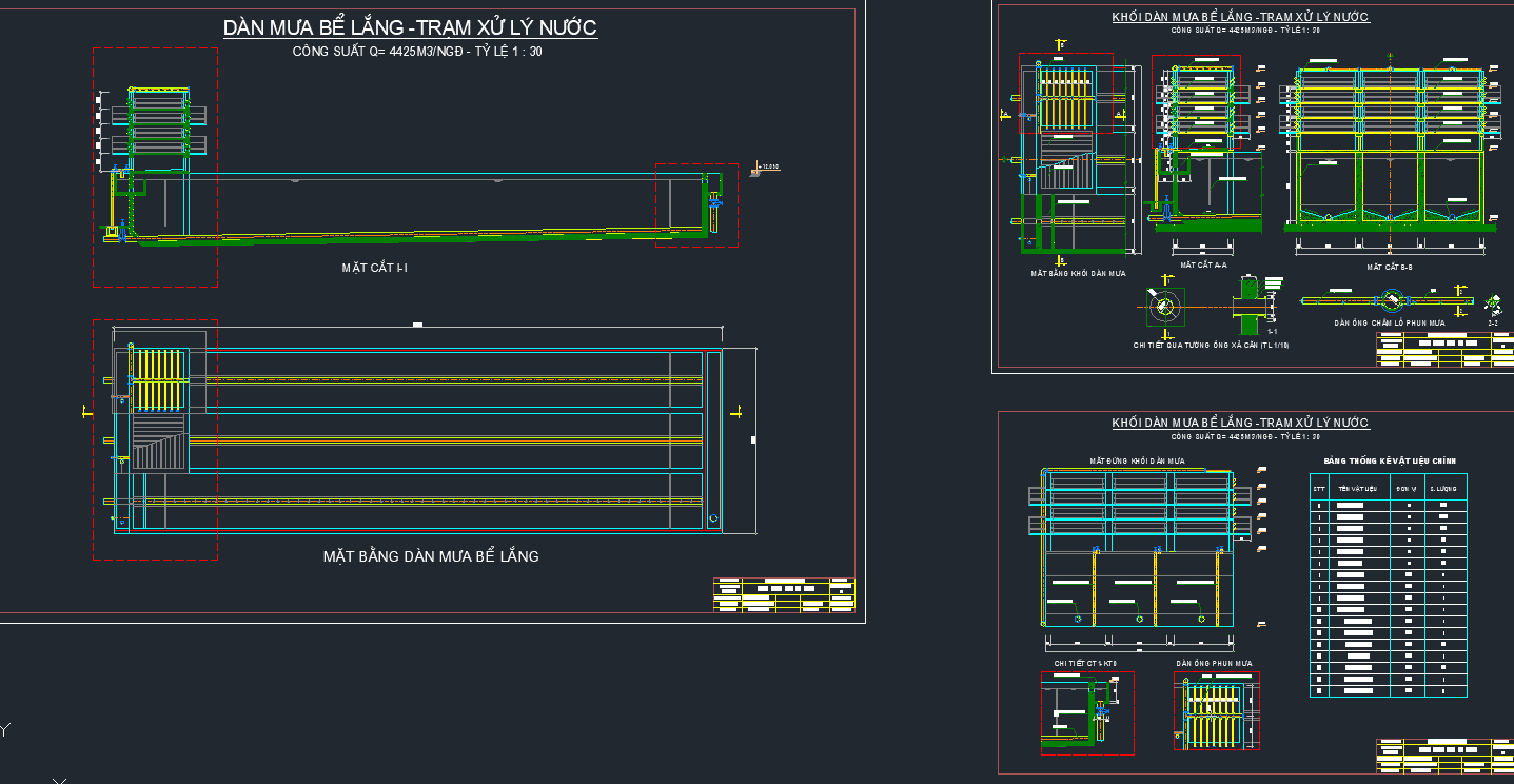 xử lý nước,Đồ án cấp nước,bản vẽ đồ án,đồ án xử lý nước ngầm 4400m3,sử lý nước thải 4400m3