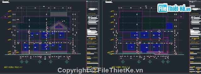 Bản vẽ biệt thự 2 tầng,bản vẽ biệt thự,Bản vẽ biệt thự 7x14m,đồ án biệt thự,biệt thự 2 tầng