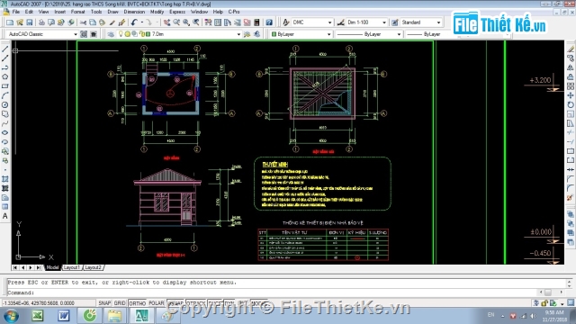 nhà bảo vệ,trường THCS,tường rào,dự toán