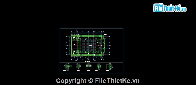 nhà văn hóa,bản vẽ nhà văn hóa,bản vẽ+ dự toán nvh