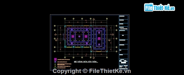 trần thạch cao,trần hội trường,bản vẽ trần thạch cao