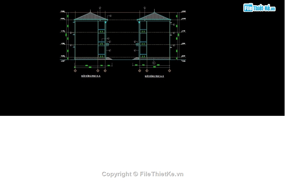 trường học 3 tầng 8.6x31.42m,Trường TH&THCS 3 tầng,Trường tiểu học và trung học cơ sở,File cad trường học 3 tầng,bộ bản vẽ trường học 3 tầng