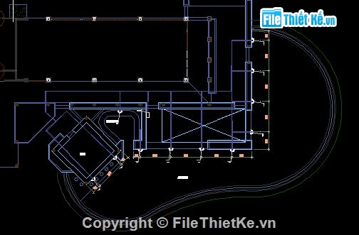 Bản vẽ bể bơi,Bản vẽ autocad,đường ống