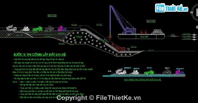 Biện pháp thi công,Bản vẽ thi công,Filethietke đê biển,Filethietke đê kè,thi công đê biển,đê chắn sóng