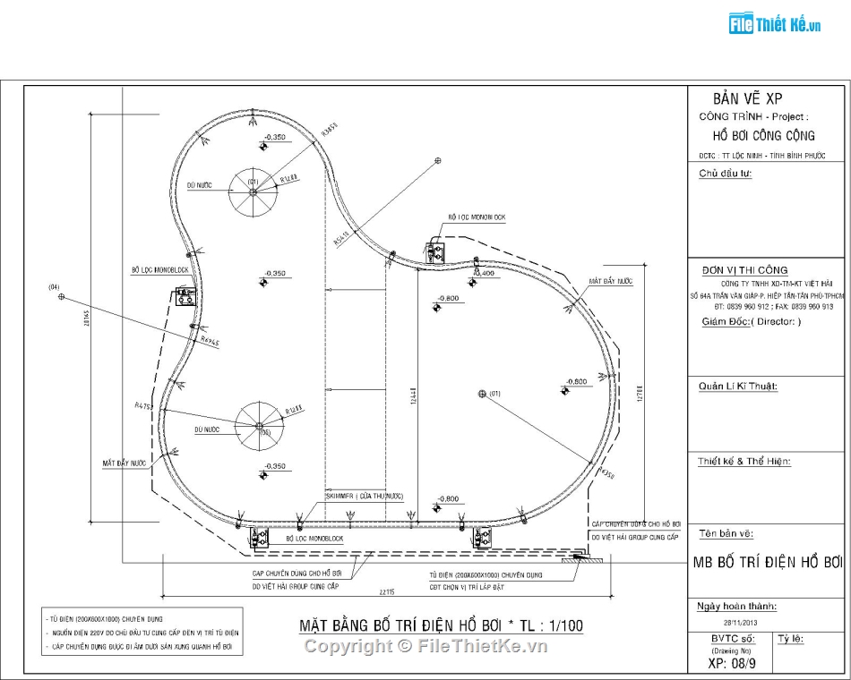 thi công hồ bơi,thiết kế hồ bơi,file autocad hồ bơi,hồ bơi tự do