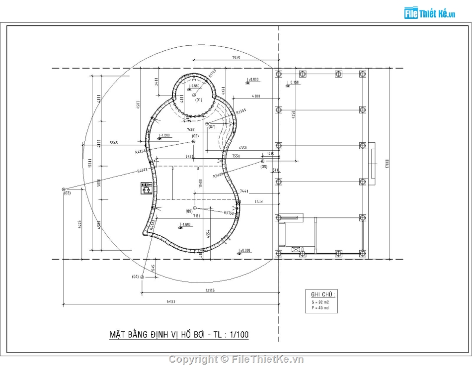 thiết kế hồ bơi,hồ bơi gia đình,file cad hồ bơi,kiến trúc hồ bơi,hồ bơi củ chi