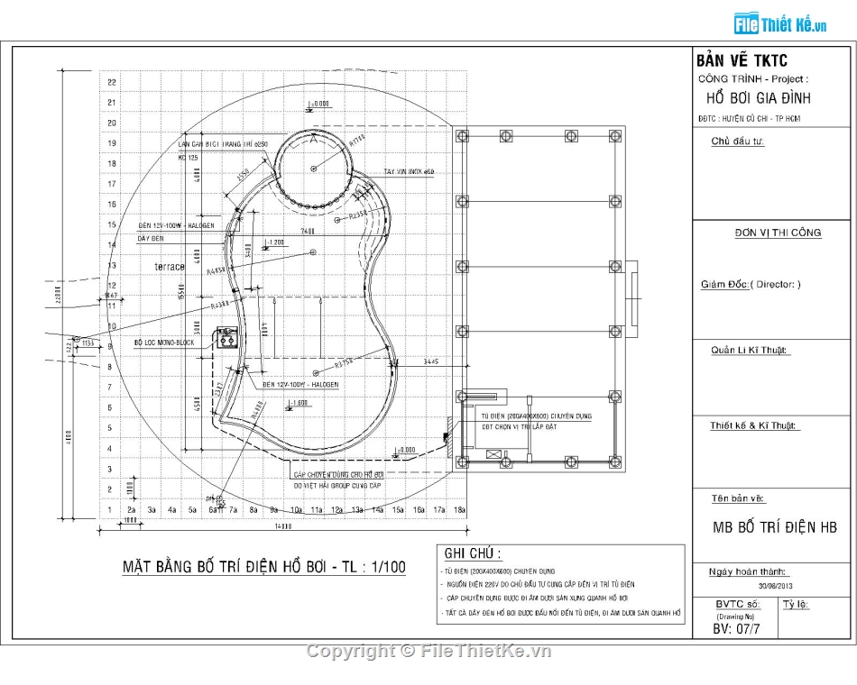 thiết kế hồ bơi,hồ bơi gia đình,file cad hồ bơi,kiến trúc hồ bơi,hồ bơi củ chi