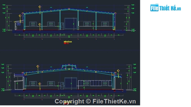 Kết cấu nhà xưởng,kiến trúc nhà xưởng,nhà xưởng,Bản vẽ nhà thép