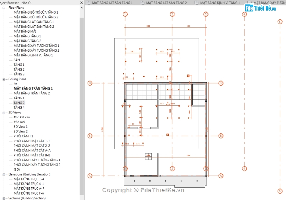 Bản vẽ revit nhà phố,revit nhà phố 3 tầng,file revit nhà phố 3 tầng,Nhà phố 3 tầng 10.28x11.78m,Bản vẽ nhà phố 3 tầng revit