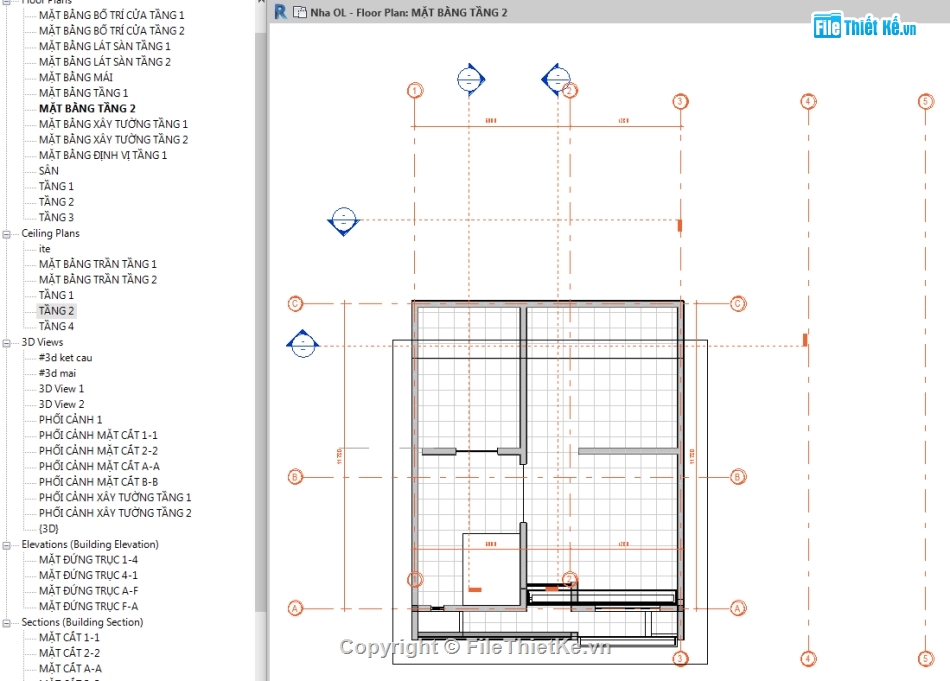 Bản vẽ revit nhà phố,revit nhà phố 3 tầng,file revit nhà phố 3 tầng,Nhà phố 3 tầng 10.28x11.78m,Bản vẽ nhà phố 3 tầng revit