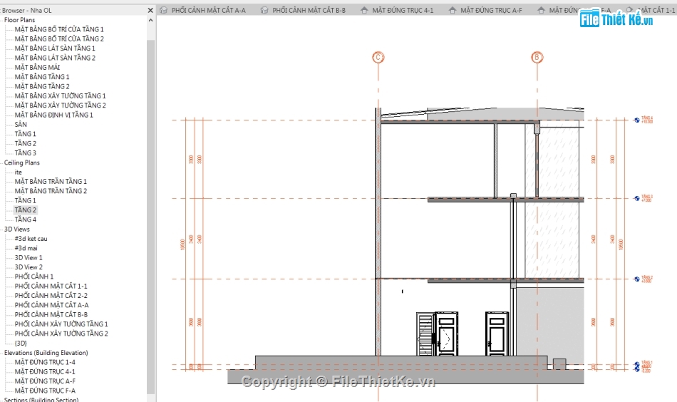 Bản vẽ revit nhà phố,revit nhà phố 3 tầng,file revit nhà phố 3 tầng,Nhà phố 3 tầng 10.28x11.78m,Bản vẽ nhà phố 3 tầng revit