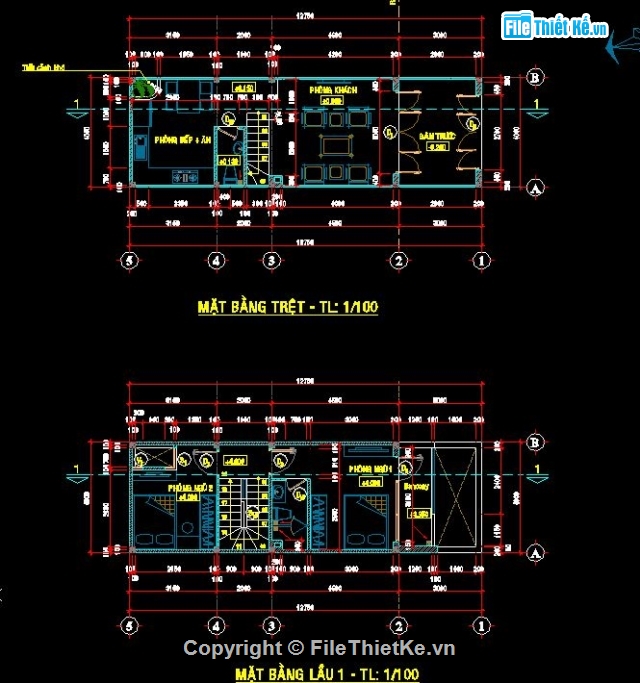 Nhà phố 3 tầng,Bản vẽ Nhà phố 3 tầng,Cad nhà phố,bản vẽ nhà phố,Nhà phố 3 tầng 4x9.75m