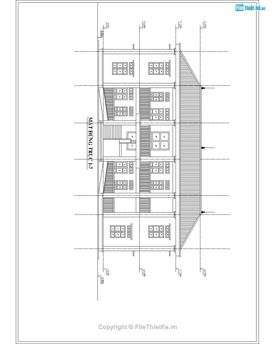 Bản vẽ full,file cad trạm y tế 2 tầng,file cad trạm y tế xã