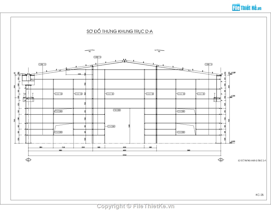 xưởng sản xuất,bản vẽ nhà xưởng,bản vẽ  cad nhà xưởng 90x30m,thiết kế nhà xưởng