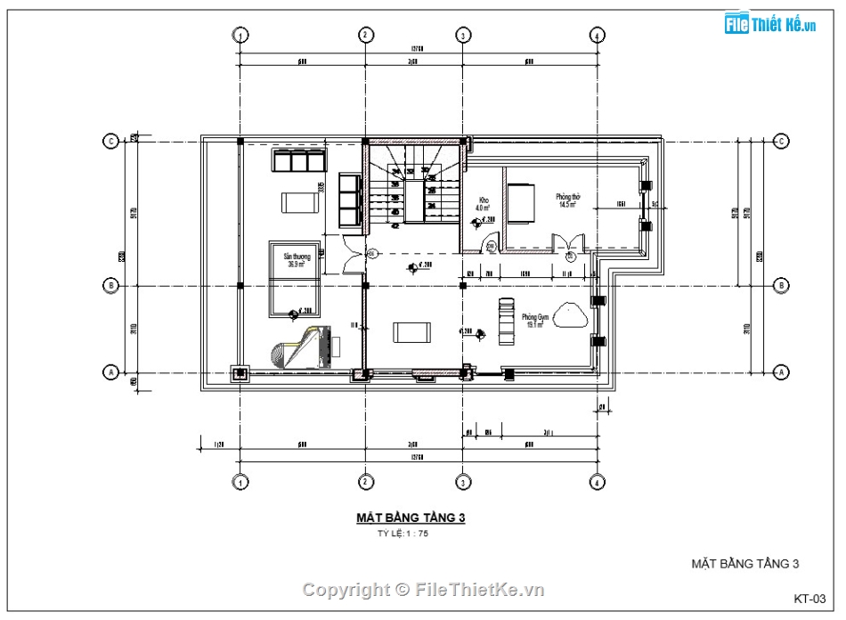 kiến trúc biệt thự,Bản vẽ biệt thự 3 tầng,file revit  biệt thự 3 tầng,revit biệt thự 3 tầng